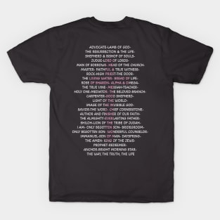 Names of Jesus -Back of Tshirt T-Shirt